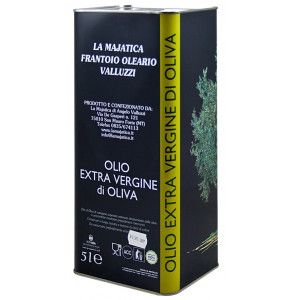 Latta da 5 litri di olio extravergine di Majatica Valluzzi di San Mauro Forte (Basilicata)