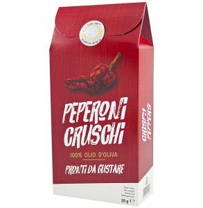 Peperoni cruschi fritti in confezione snack già pronti da mangiare