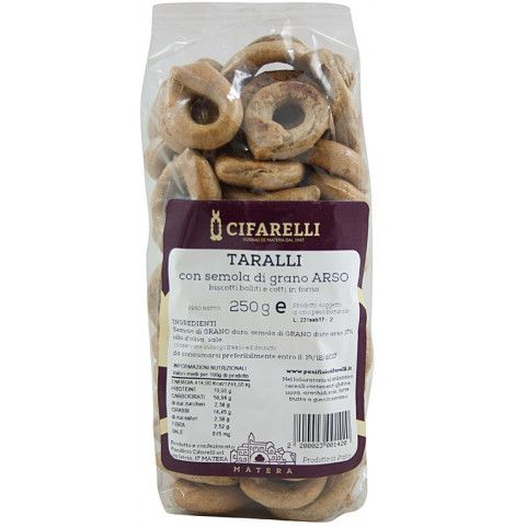 Taralli artigianali di Grano Arso