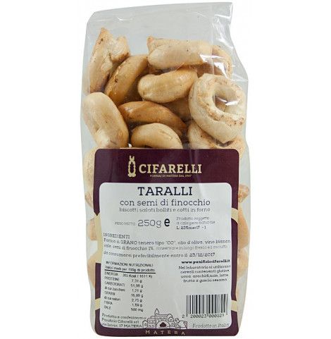 Taralli pugliesi con semi di finocchio