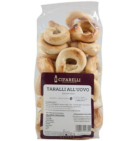 Taralli artigianali all'uovo