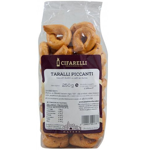 Taralli artigianali al peperoncino piccante
