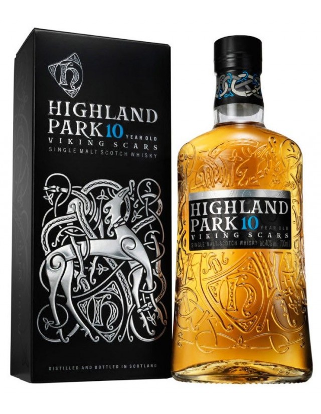 Scotch whisky Highland Park 10 Viking Scars