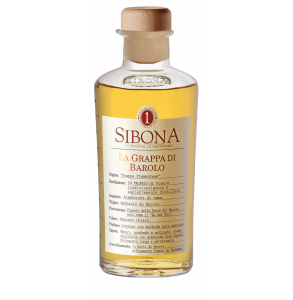 Grappa di Barolo invecchiata. Distilleria Sibona