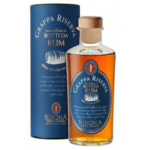 Grappa Sibona Riserva invecchiata in botti da Rum