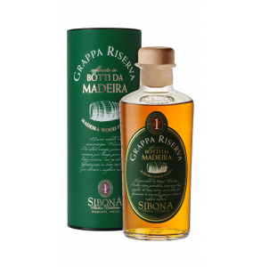 Grappa Riserva Sibona invecchiata in botti che hanno ospitato Madeira