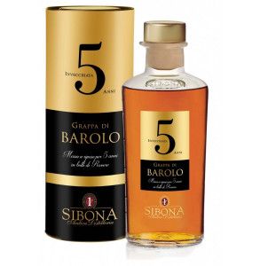 Grappa di Barolo invecchiata 5 anni distilleria Sibona