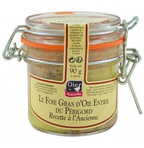 Fegato grasso francese d'oca intero in vasetto di vetro