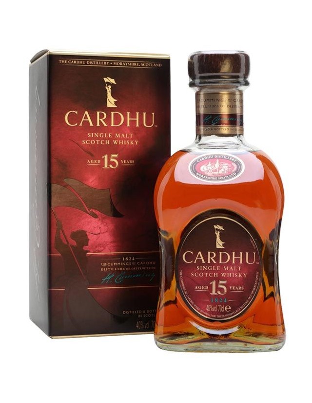 Single Malt Scotch Whisky Cardhu 15 anni