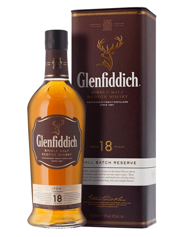 Glenfiddich Single Malt Scotch Whisky 18 Years Old