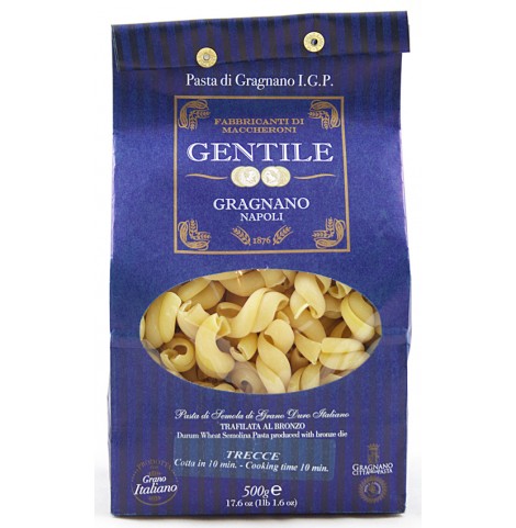 Pasta di Gragnano formato Trecce del pastificio Gentile