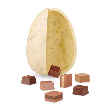 uovo cioccolato bianco e pistacchi Amedei