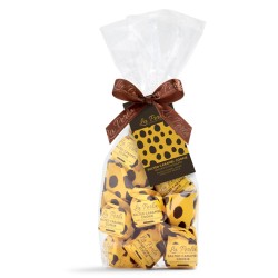 Sacchetto di tartufi al caramello salato e biscotto
