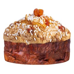 panettone albicocca e glassa di mandorle