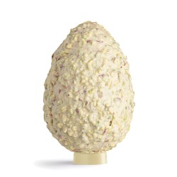 uovo al pistacchio, meringa e lampone