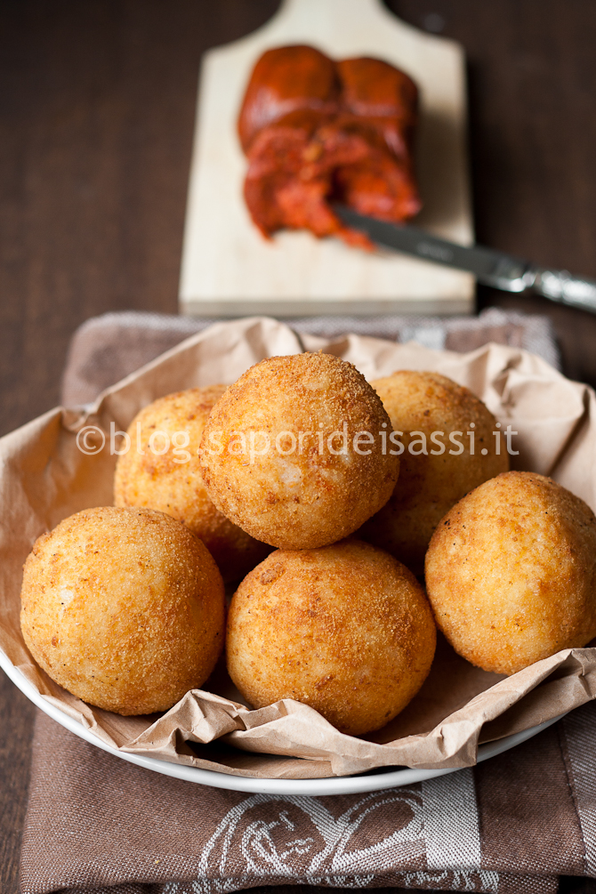 Arancine cuore di Nduja di Spilinga