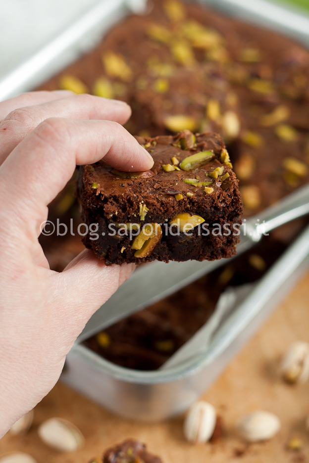 Brownies cioccolato e pistacchio