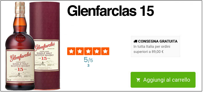 glenfarclas 15 anni online
