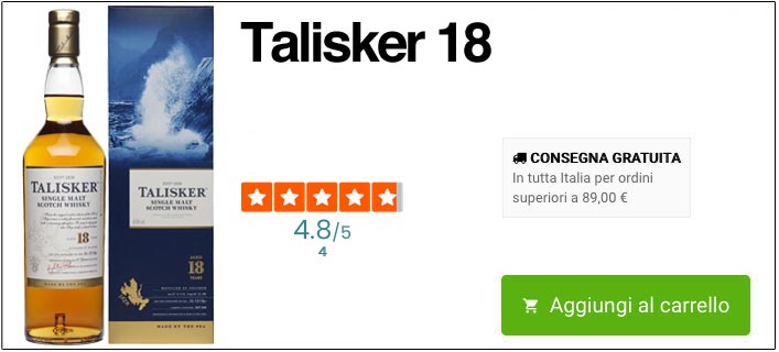 Talisker 18 anni online
