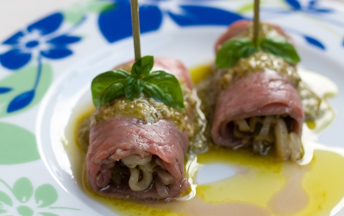 Involtini di carpaccio