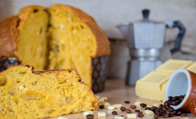 Panettone al Caffè e Cioccolato Bianco Tiri