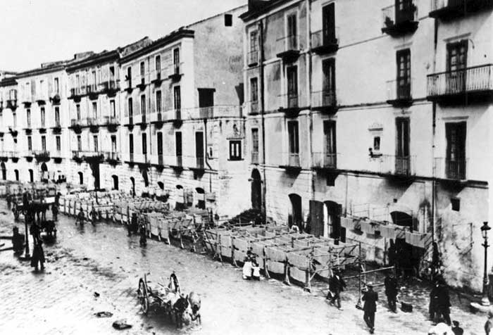 via Roma a Gragnano nel 1900