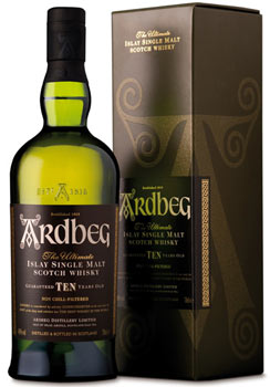 Ardbeg 10 Ten scotch whisky