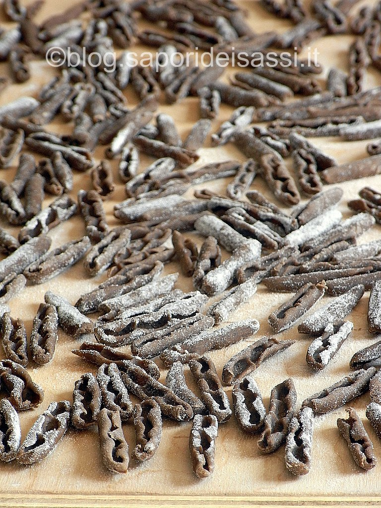 Cavatelli di farina di grano arso