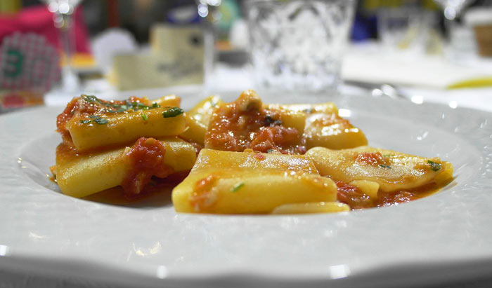 piatto di paccheri