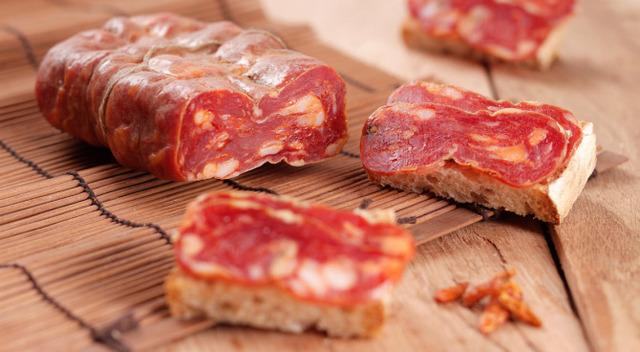 soppressata  con il pane